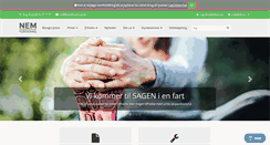 Desktop Screenshot of nemforsikring.dk